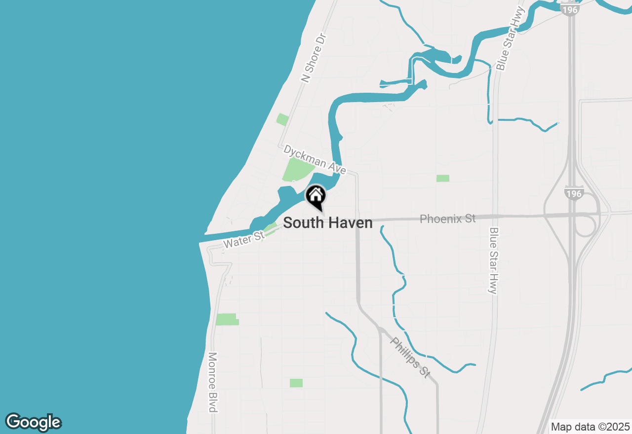 Map of 423 Phoenix Street, South Haven, MI 49090