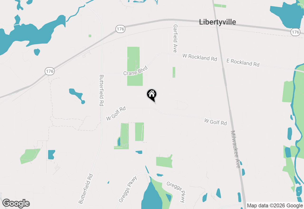 Map of 808 Dawes Street, Libertyville, IL 60048