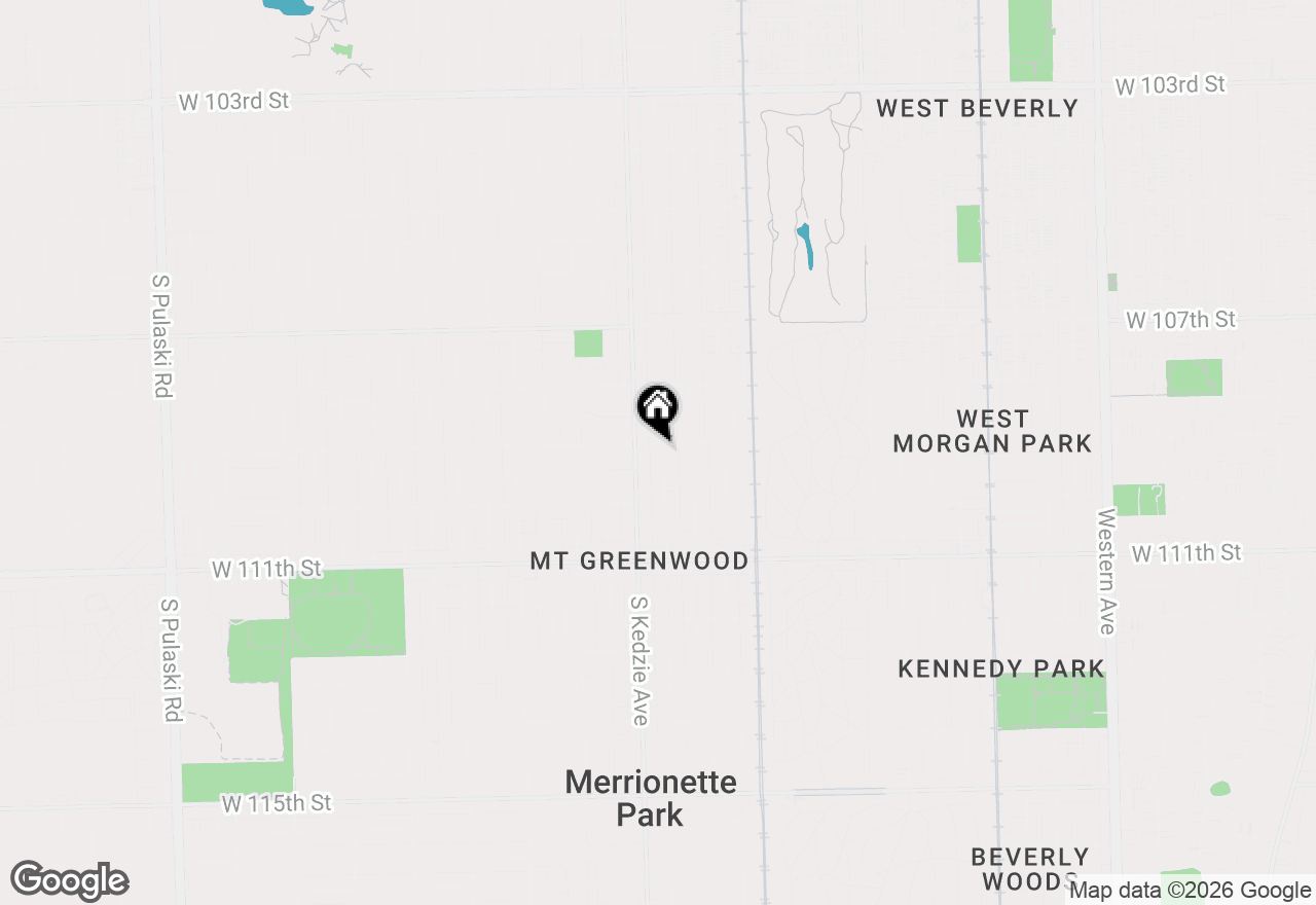 Map of 10906 S Troy Street, Chicago, IL 60655