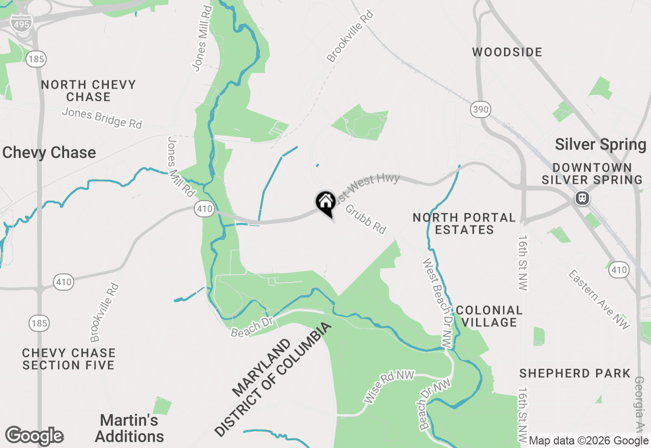 Map of 2620 Colston Drive, Chevy Chase, MD 20815