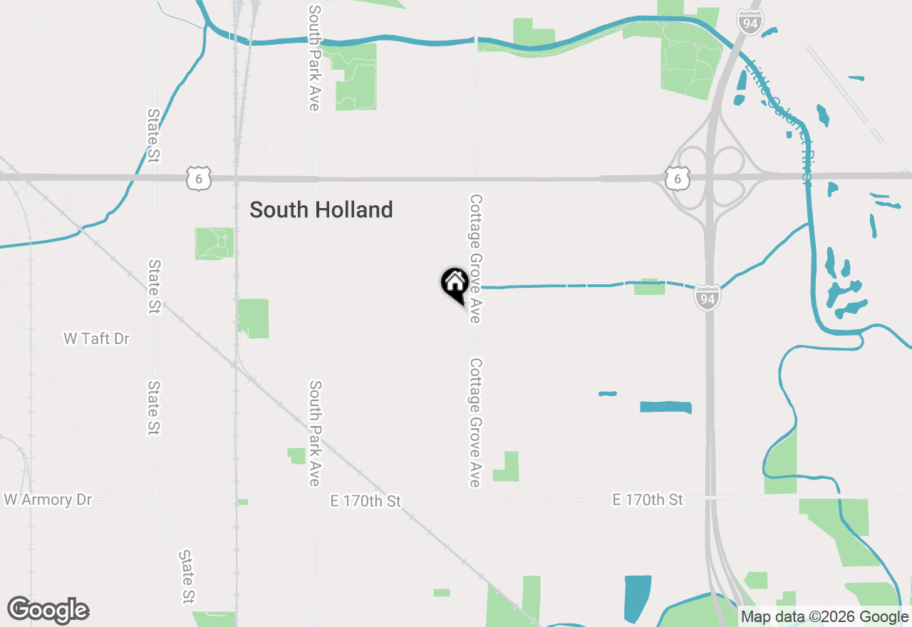 Map of 733 Caryn Circle, South Holland, IL 60473