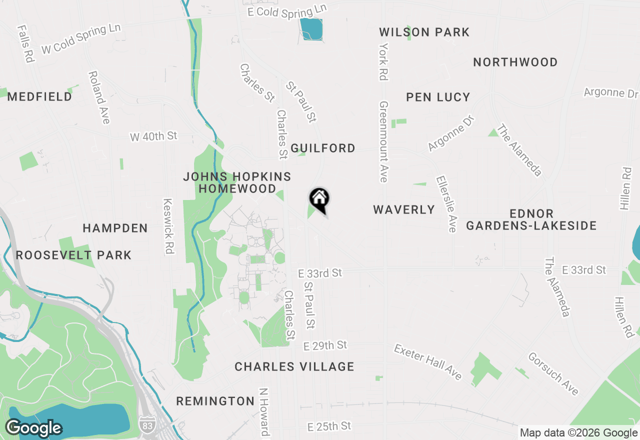 Map of 3601 Greenway #303, Baltimore, MD 21218