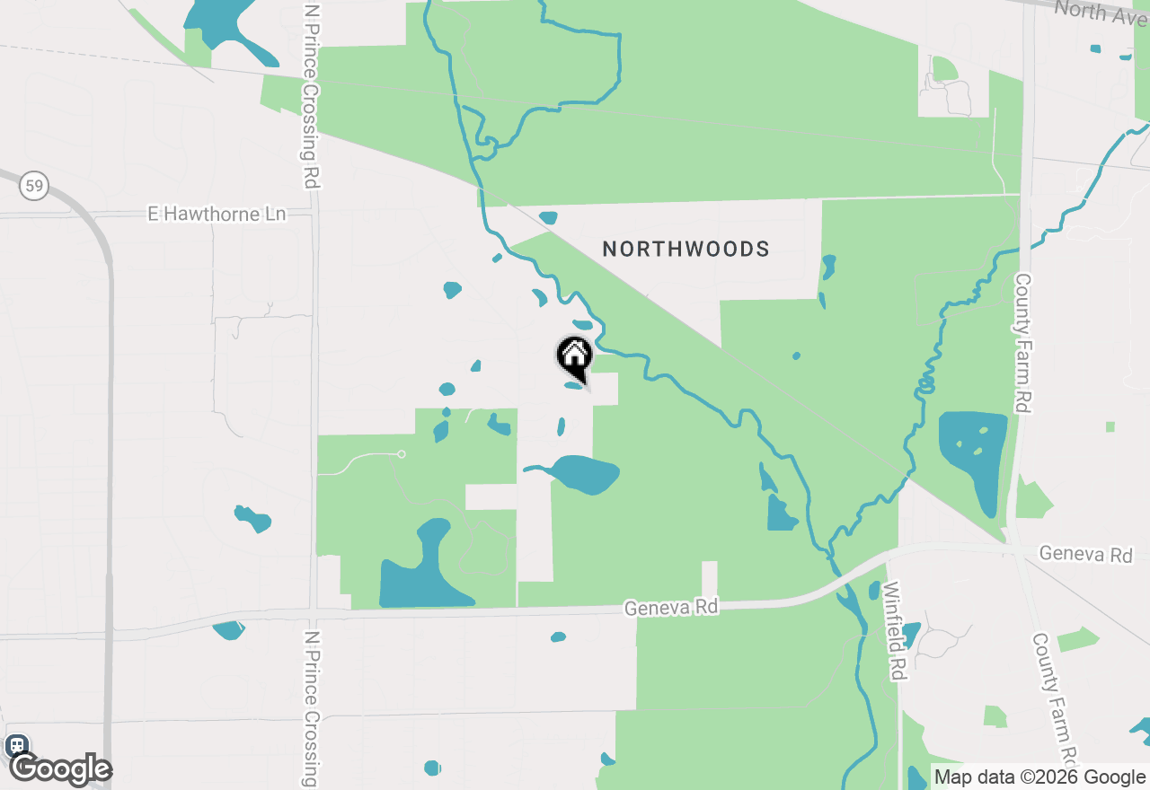 Map of 1N451 Indian Knoll Road, West Chicago, IL 60185