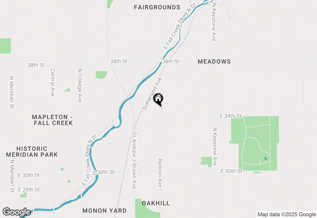 Map of 3432 Ralston Avenue, Indianapolis, IN 46218