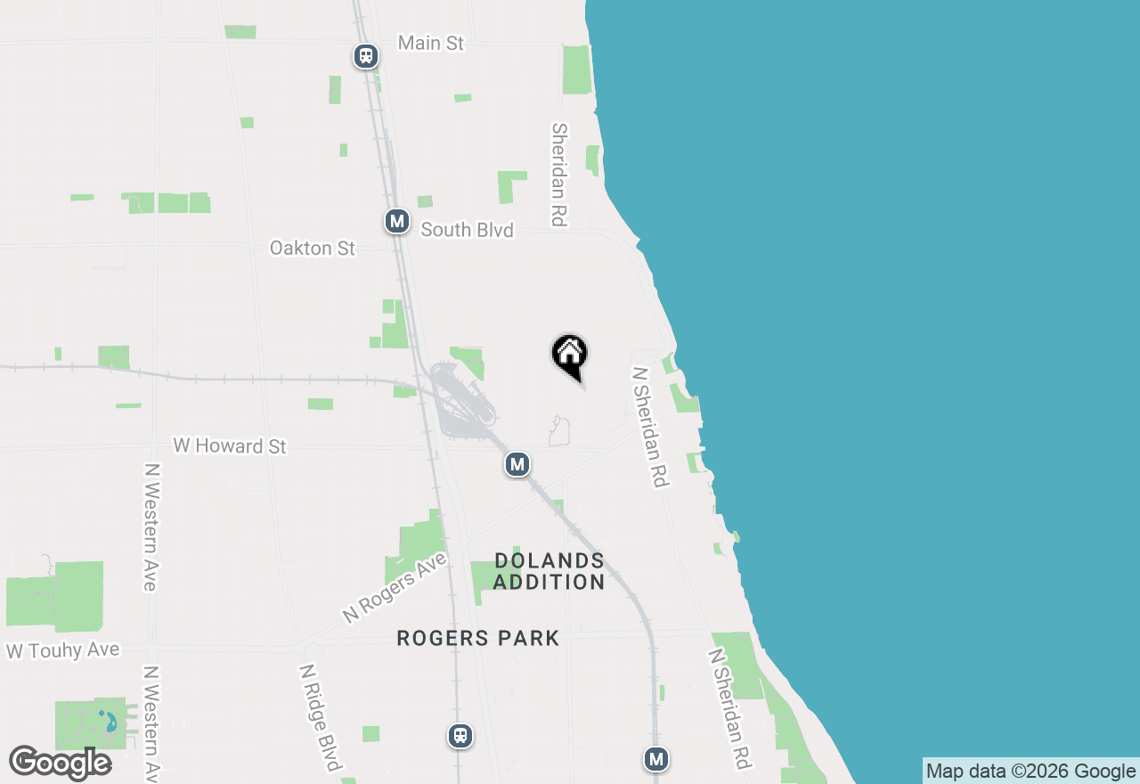 Map of 1546 W Jonquil Terrace #205, Chicago, IL 60626