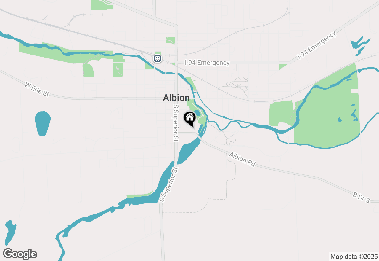 Map of 208 E Oak Street, Albion, MI 49224