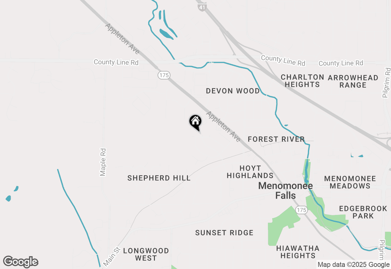 Map of N91W17752 Saint Regis Dr, Menomonee Falls, WI 53051