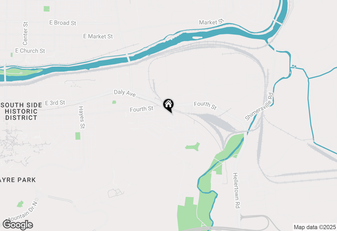 Map of 1478 E 5th Street, Bethlehem, PA 18015