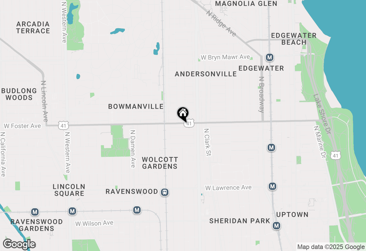 Map of 1657 W Foster Avenue #3, Chicago, IL 60640