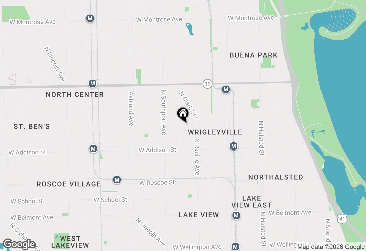 Map of 3727 N Lakewood Avenue #2, Chicago, IL 60613