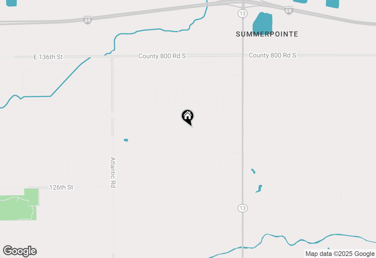 Map of 8563 Lester Place, Pendleton, IN 46064