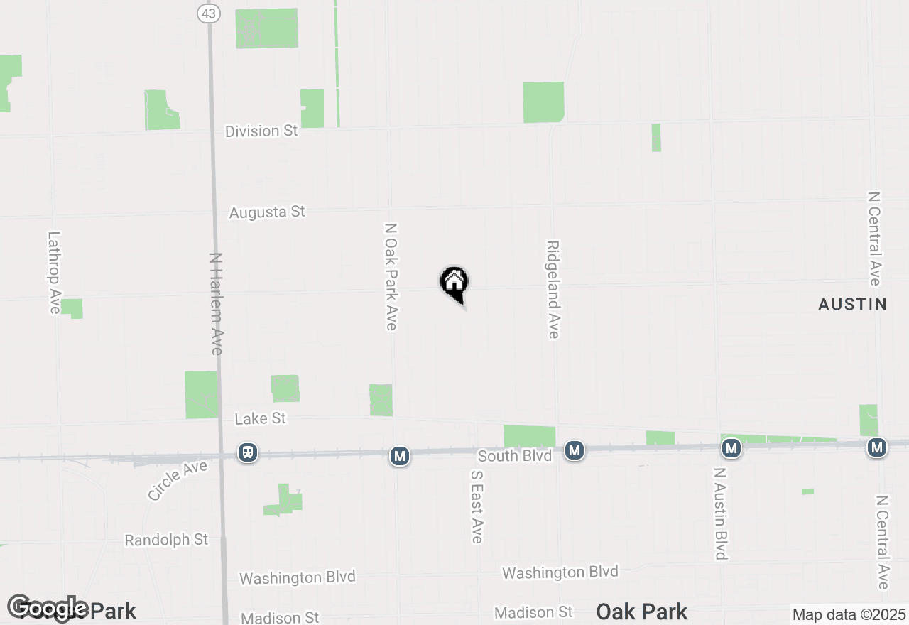 Map of 406 Linden Avenue, Oak Park, IL 60302