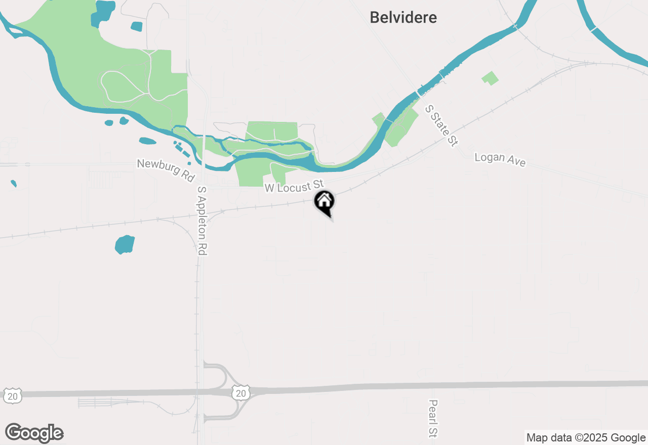 Map of 824 Allen Street, Belvidere, IL 61008