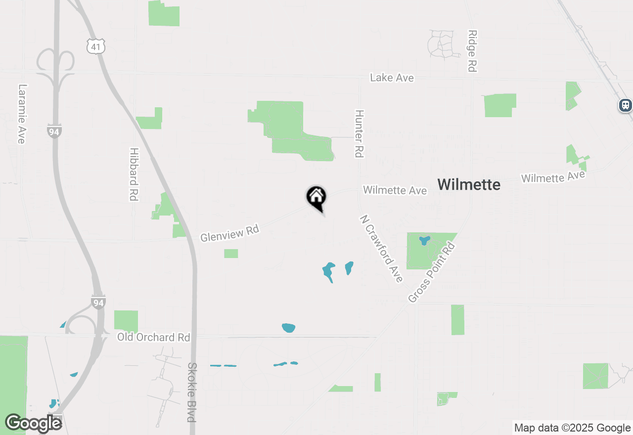 Map of 335 Vine Street, Wilmette, IL 60091