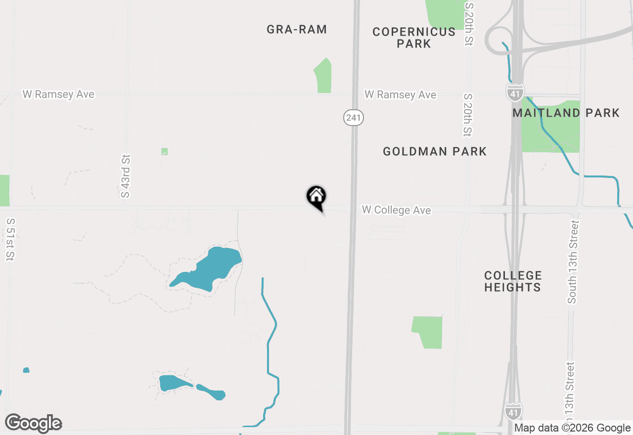 Map of 2923 W College Ave, Milwaukee, WI 53221