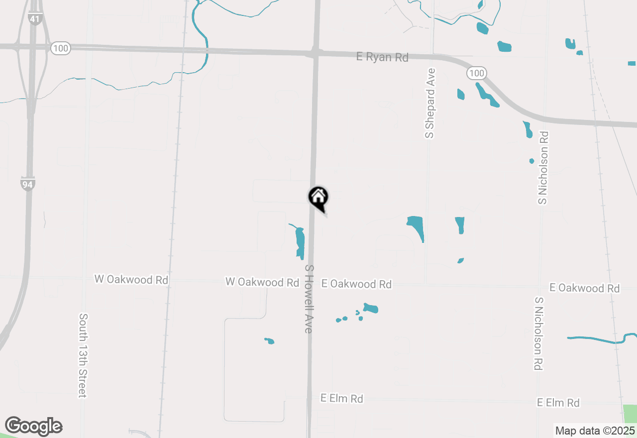 Map of 10065 S Cindy Ln, Oak Creek, WI 53154