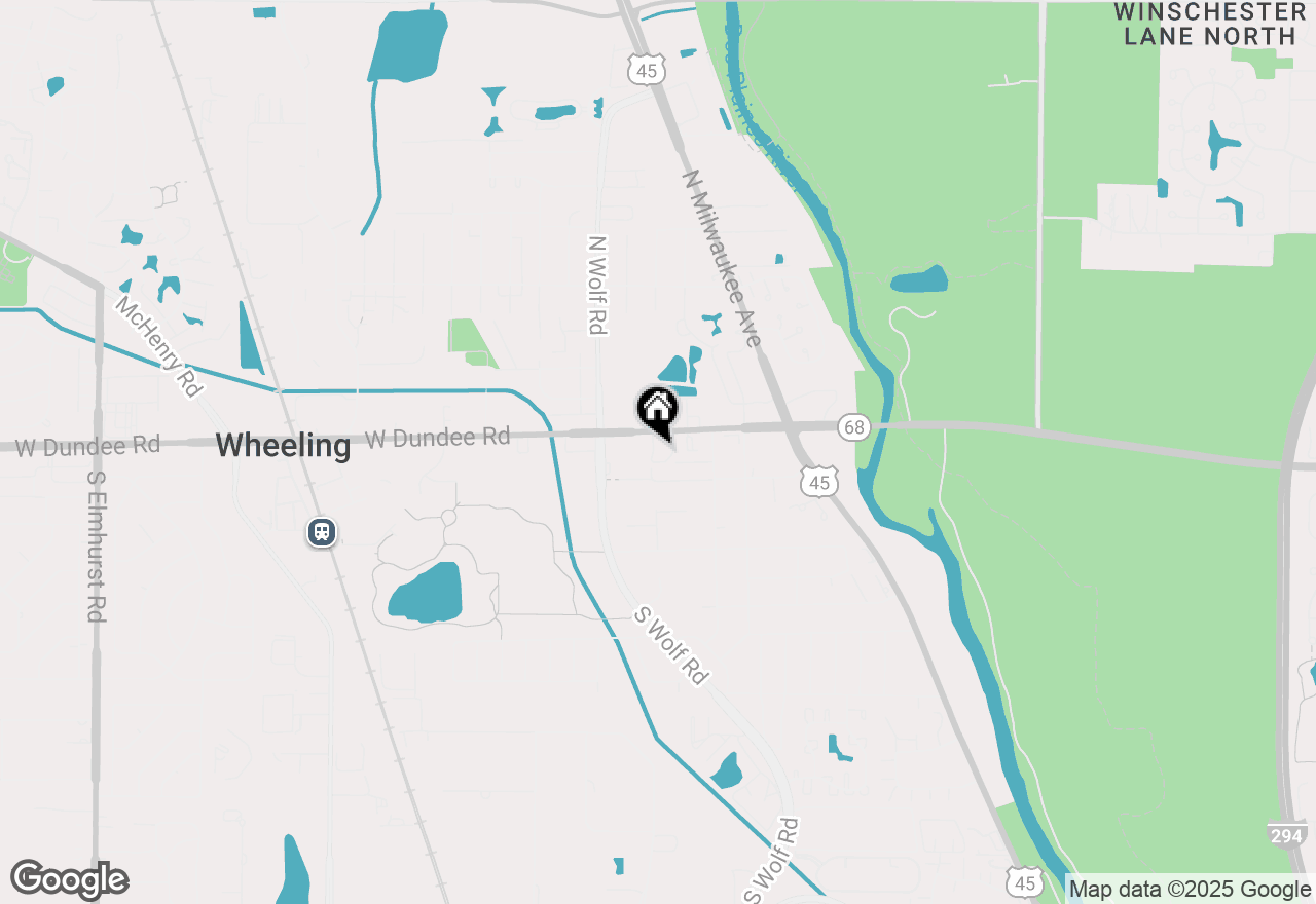 Map of 107 E Dundee Road #1S, Wheeling, IL 60090