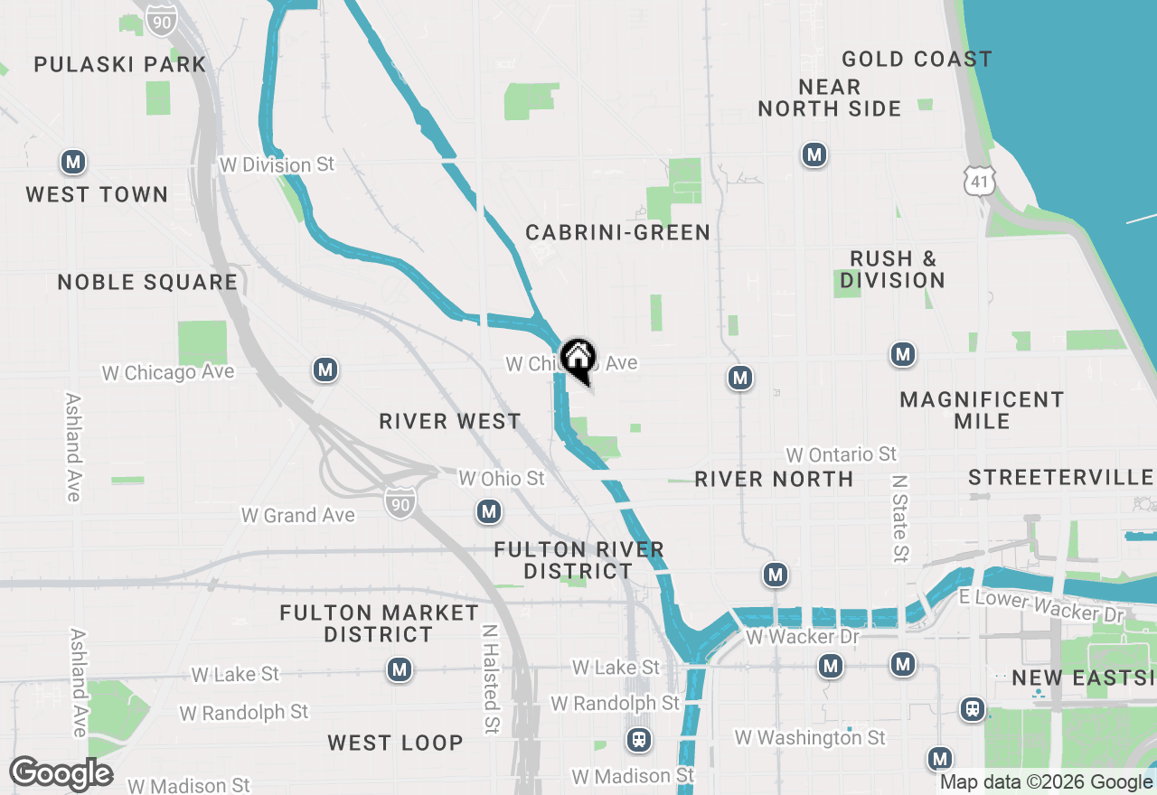 Map of 720 N Larrabee Street #712, Chicago, IL 60654