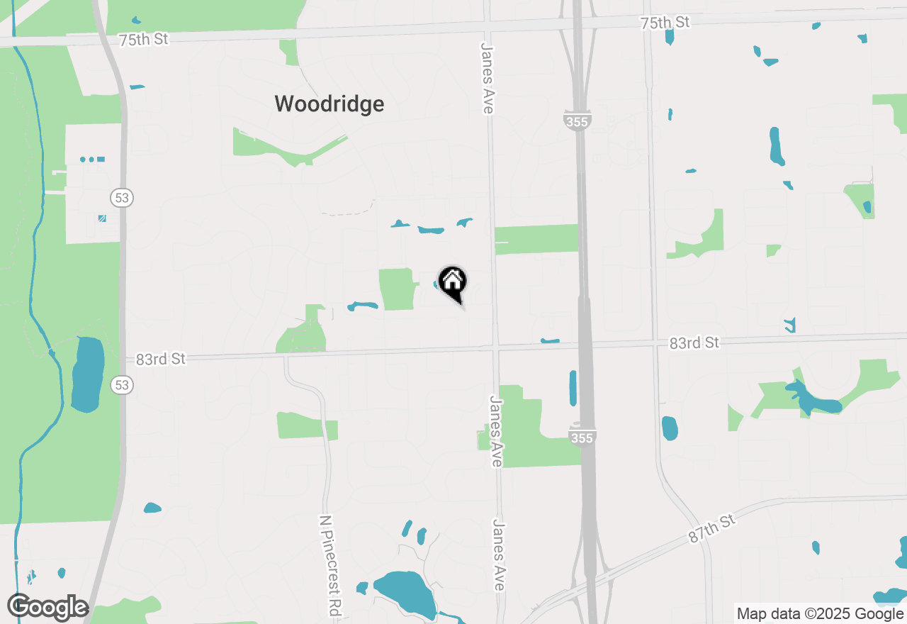 Map of 8221 Mourning Dove Court, Woodridge, IL 60517