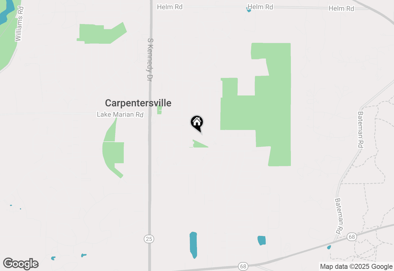 Map of 8 Sparrow Road, Carpentersville, IL 60110