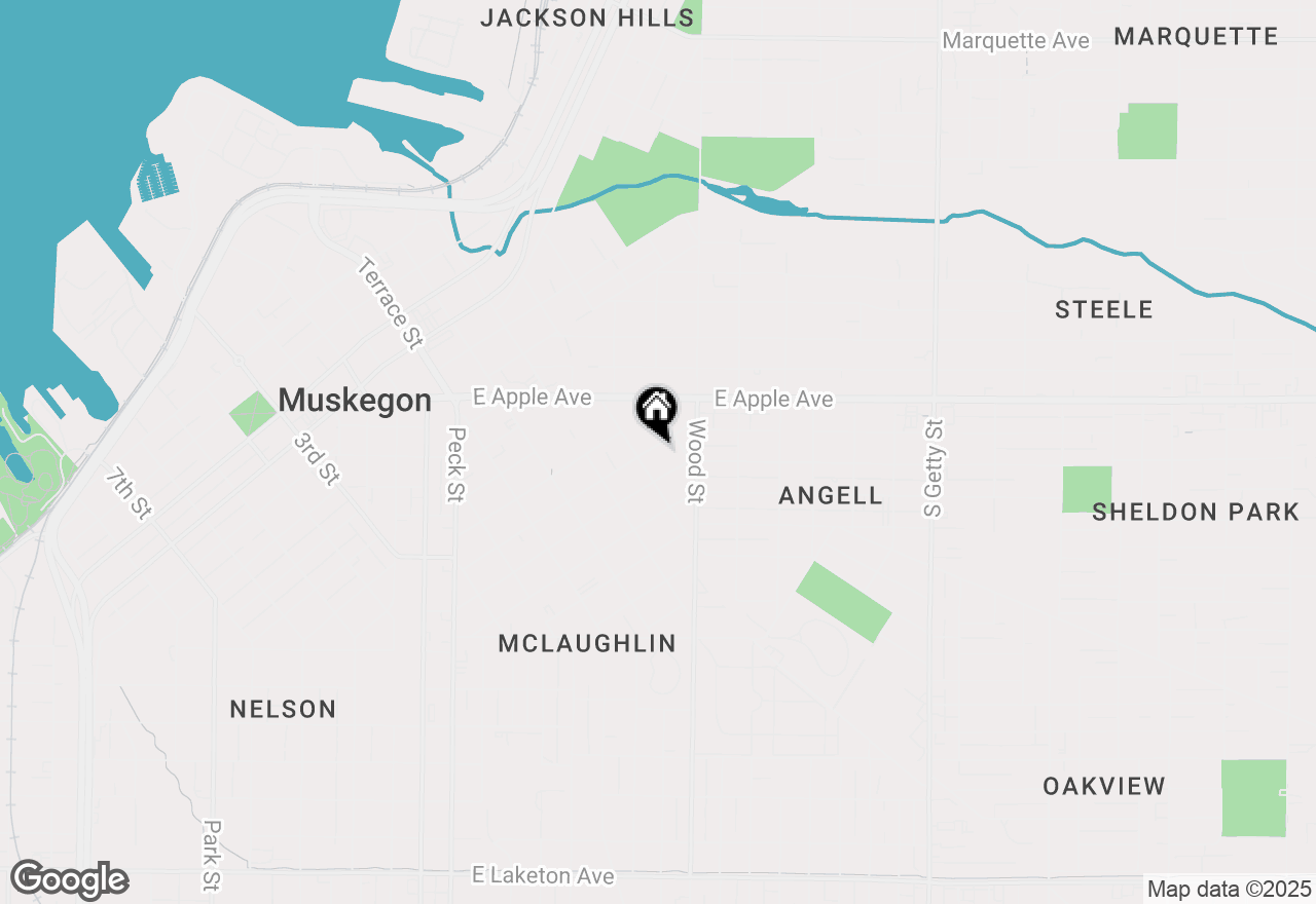 Map of 329 Iona Avenue, Muskegon, MI 49442