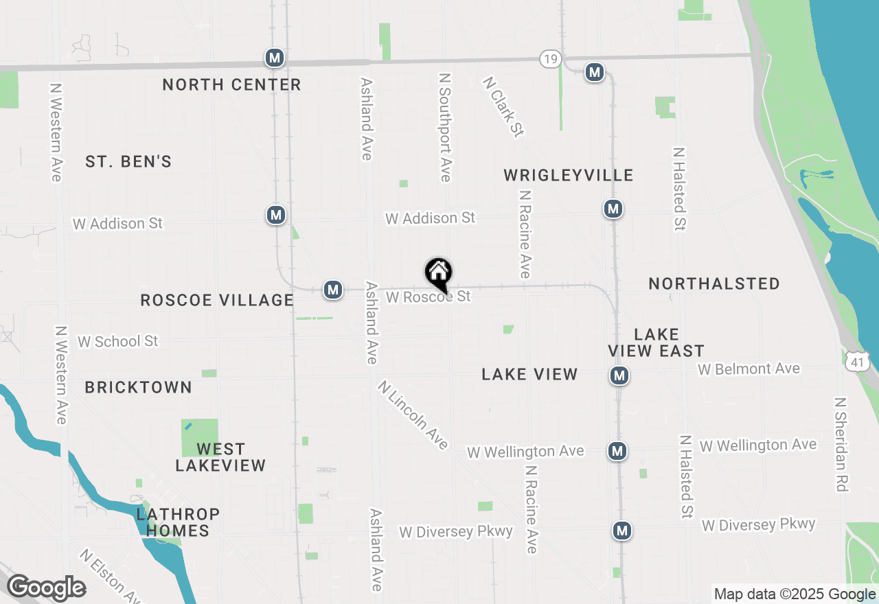 Map of 1415 W Roscoe Street #2, Chicago, IL 60657