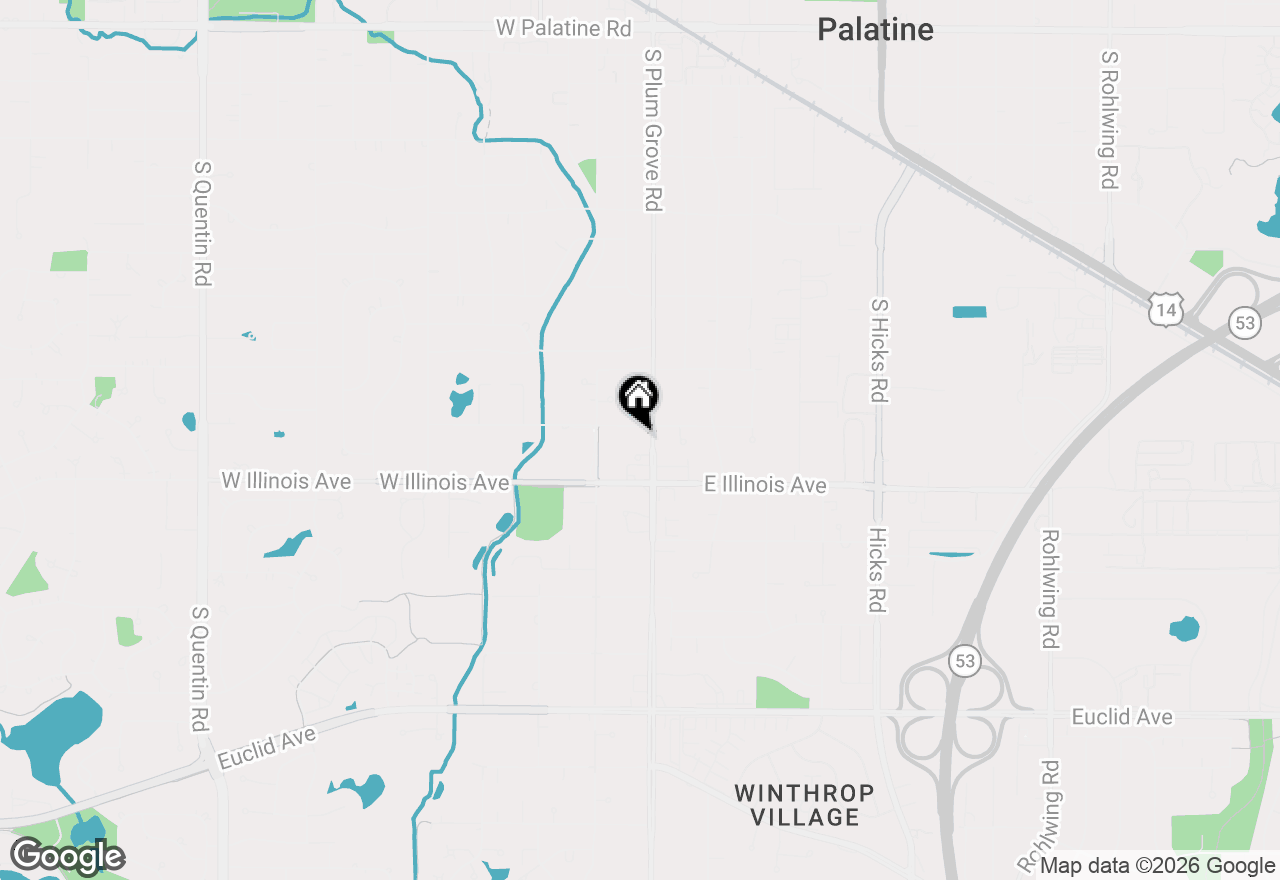 Map of 724 S Plum Grove Road, Palatine, IL 60067