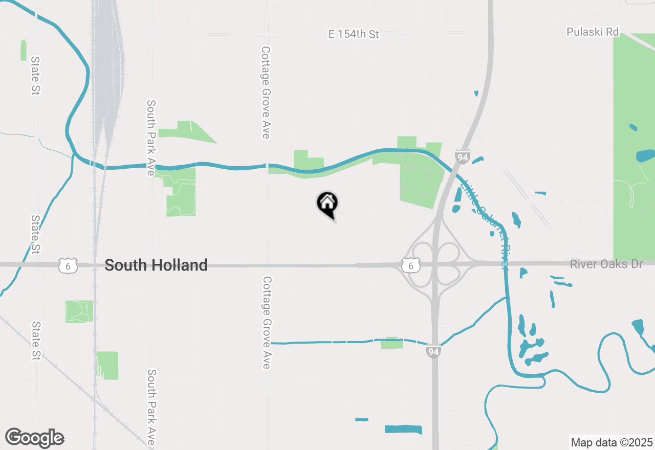 Map of 16050 Ellis Avenue, South Holland, IL 60473