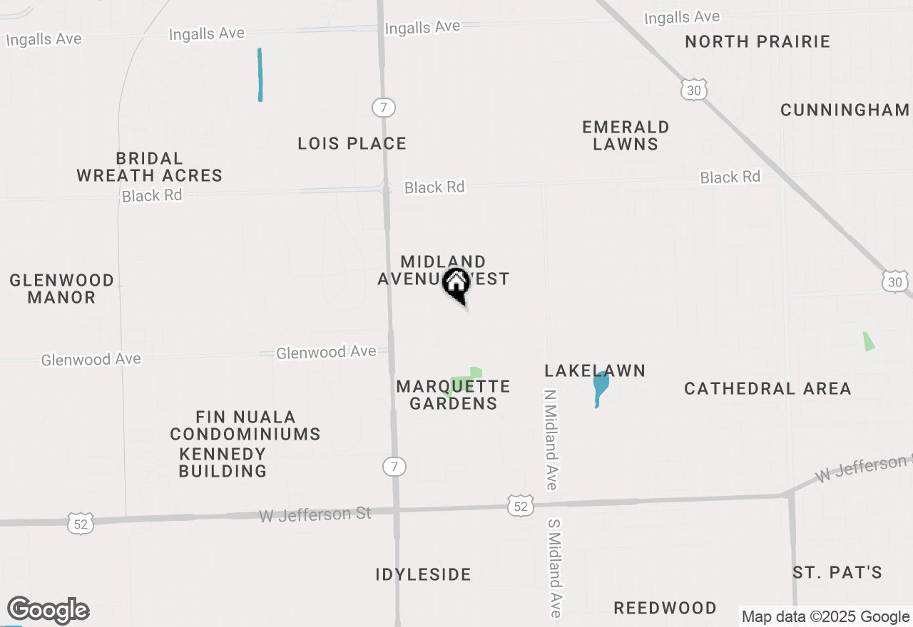 Map of 1604 Taylor Street, Joliet, IL 60435