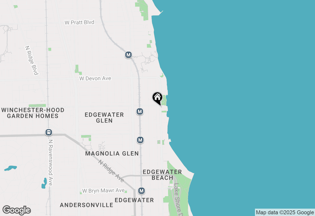 Map of 6166 N Sheridan Road #28B, Chicago, IL 60660