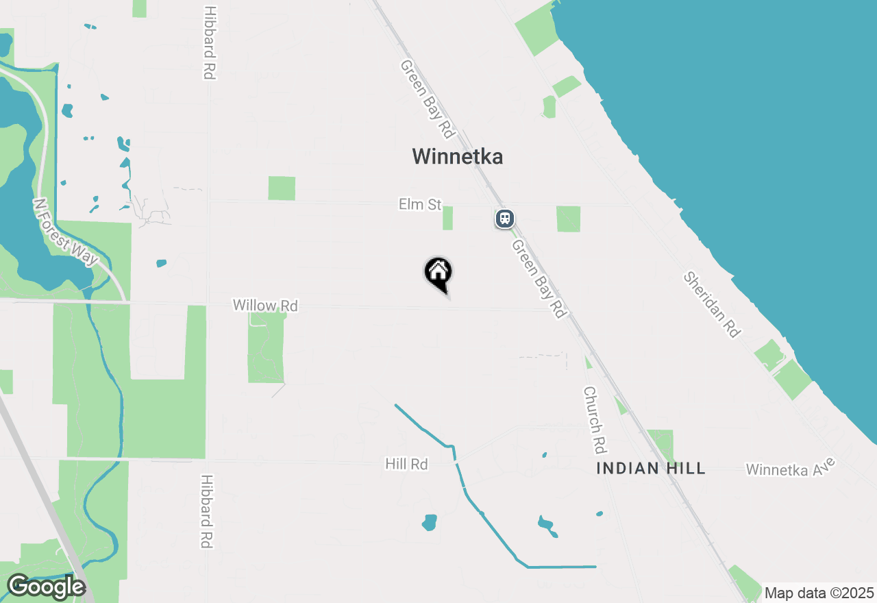 Map of 368 Birch Street, Winnetka, IL 60093