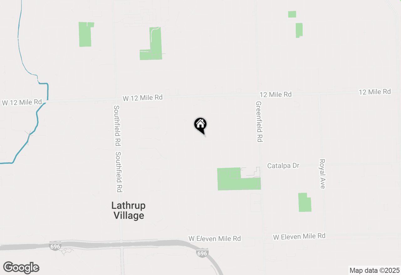 Map of 28425 Sutherland Street, Southfield, MI 48076