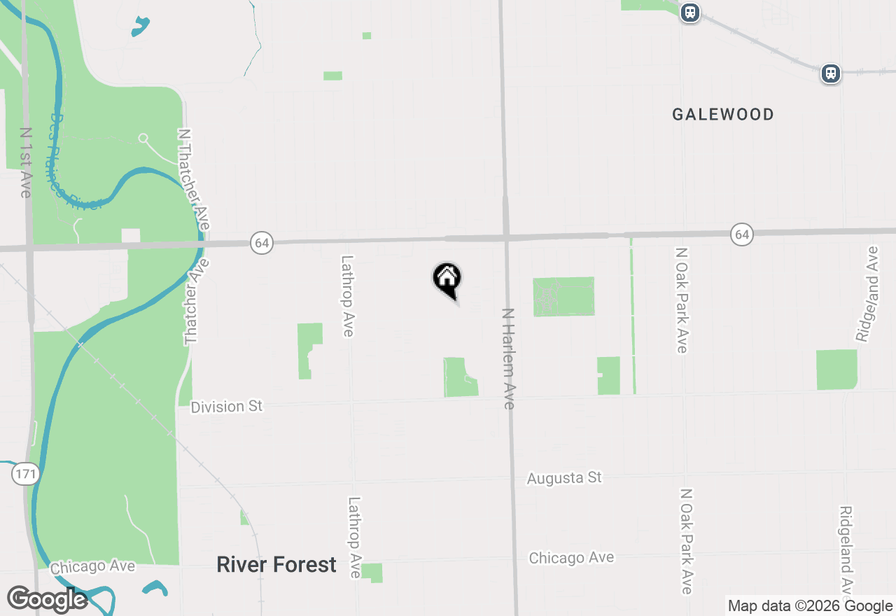 Map of 1410 Clinton Place, River Forest, IL 60305