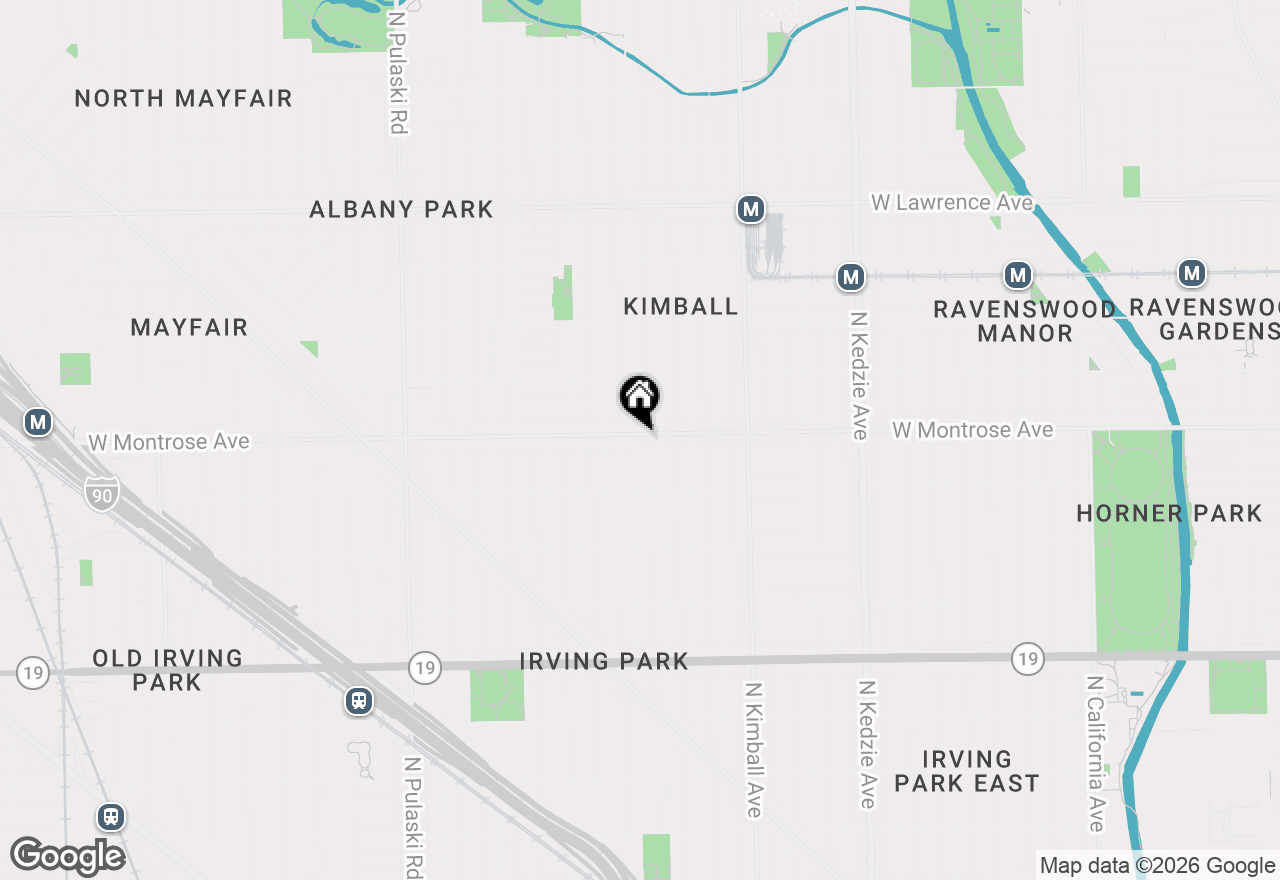 Map of 3559 W Montrose Avenue #1W, Chicago, IL 60618