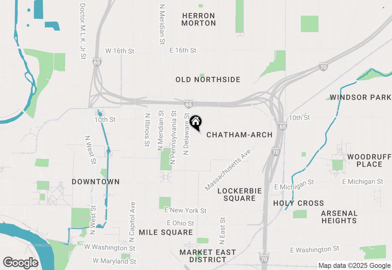 Map of 234 E 9th Street #202, Indianapolis, IN 46204