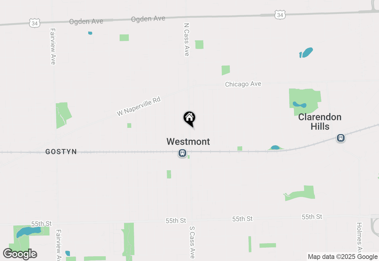 Map of 110 N Cass Avenue #3F, Westmont, IL 60559
