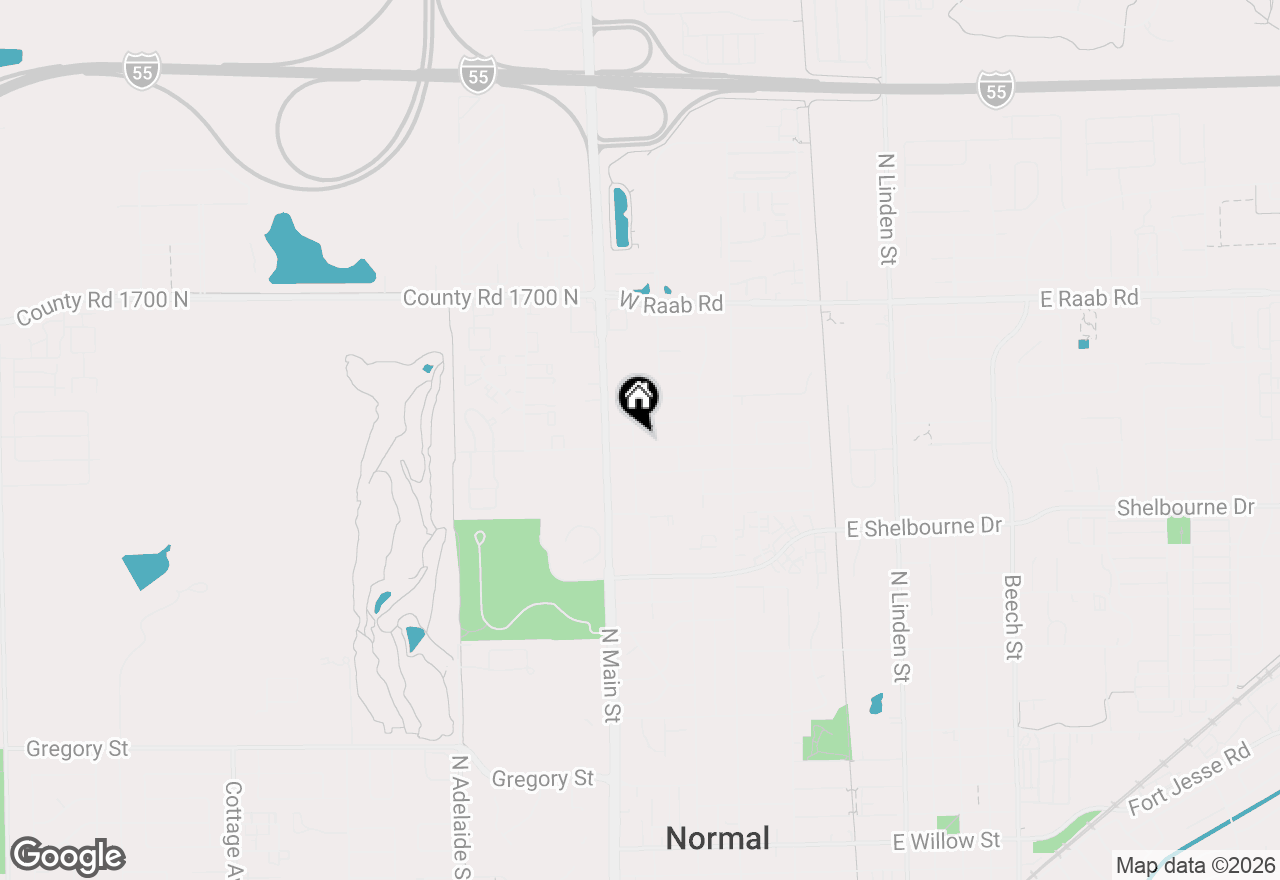 Map of 416 Orlando Avenue, Normal, IL 61761