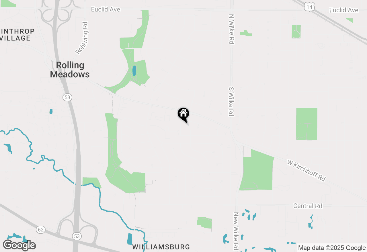 Map of 3208 Wren Lane, Rolling Meadows, IL 60008