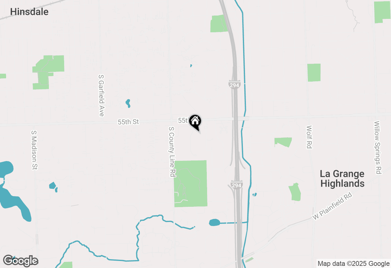 Map of 5531 Barton Lane, Hinsdale, IL 60521