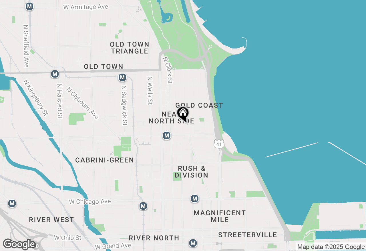 Map of 1235 N Dearborn Street #CH, Chicago, IL 60610