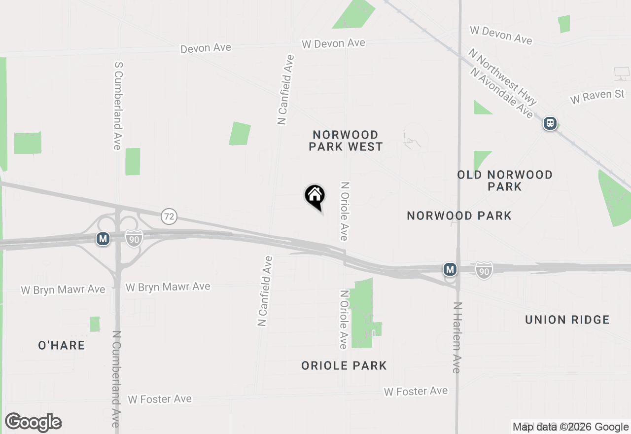 Map of 5818 N Overhill Avenue, Chicago, IL 60631