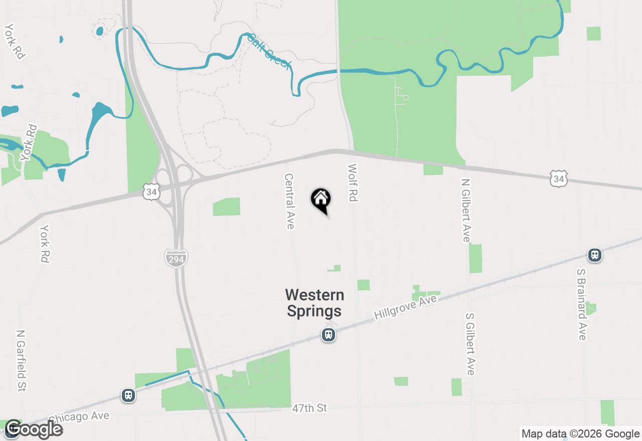 Map of 4036 Grand Avenue, Western Springs, IL 60558