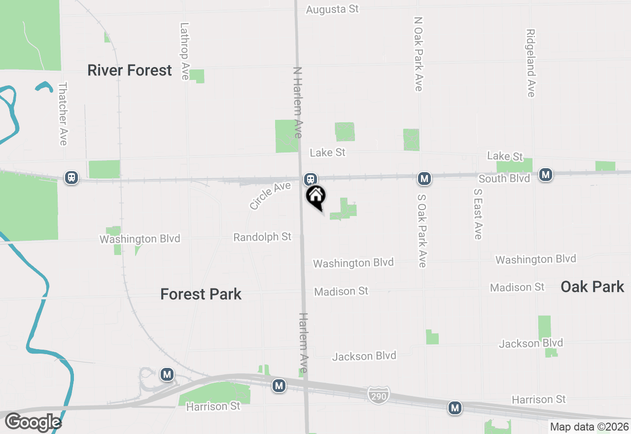 Map of 226 S Maple Avenue #A, Oak Park, IL 60302