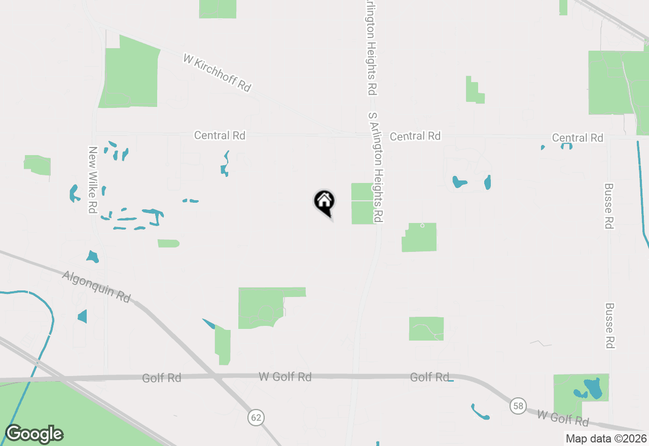 Map of 1227 S Highland Avenue, Arlington Heights, IL 60005