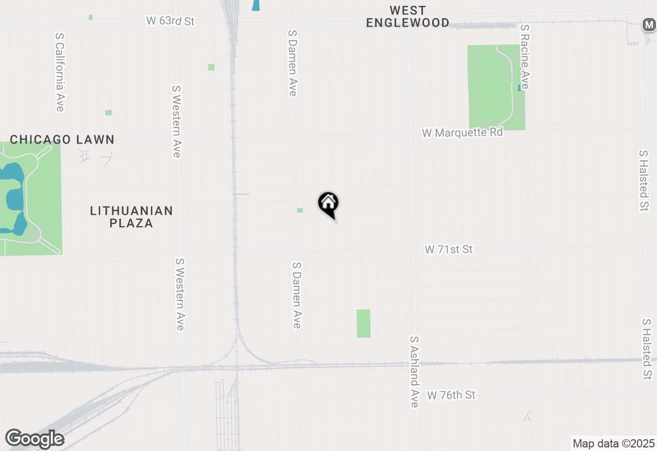 Map of (Address confidential), Chicago, Illinois 60636