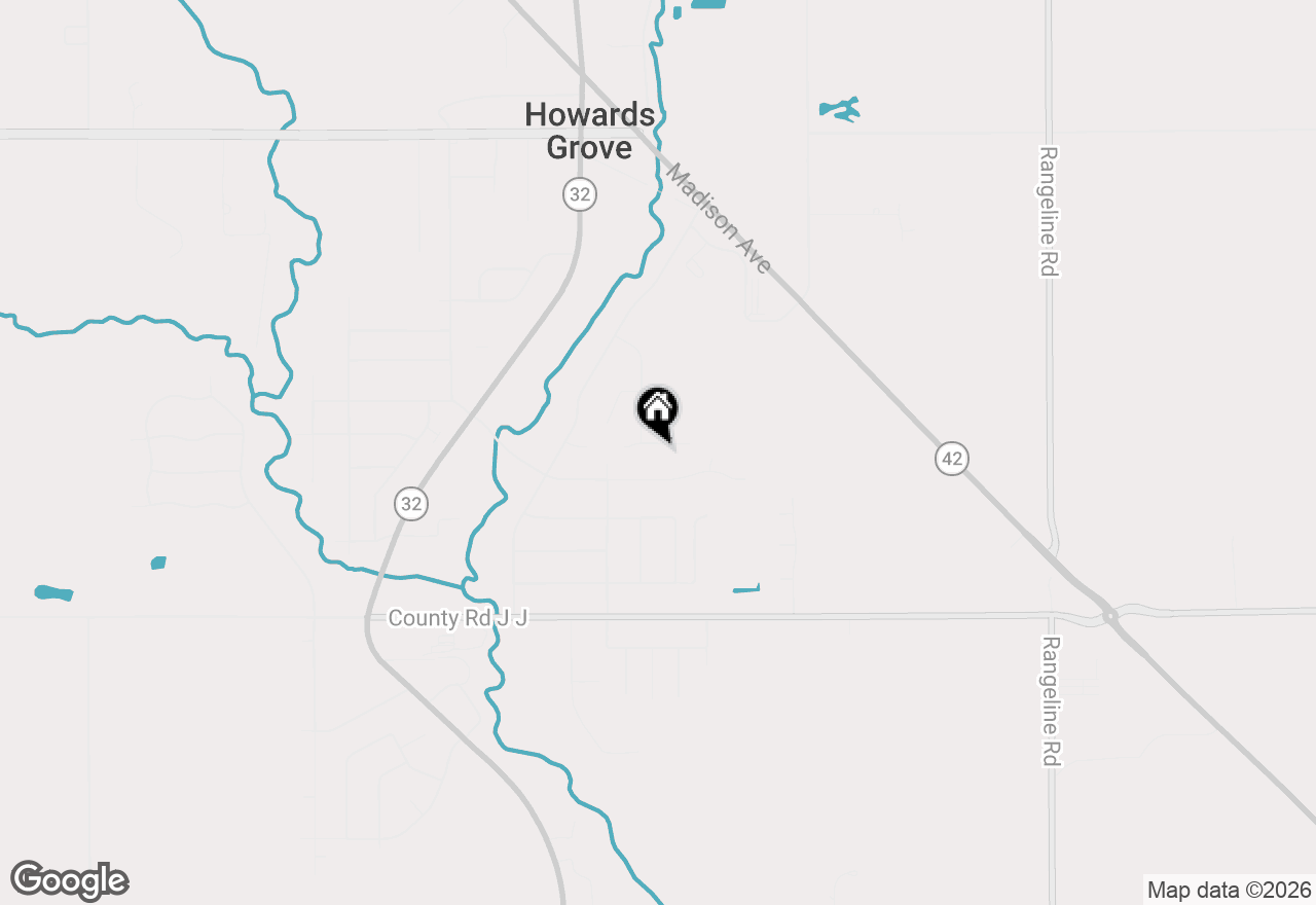 Map of 523 Wren Ln, Howards Grove, WI 53083