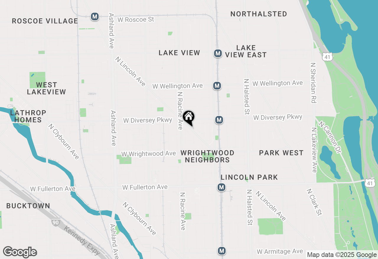 Map of 2742 N Lincoln Avenue #402, Chicago, IL 60614