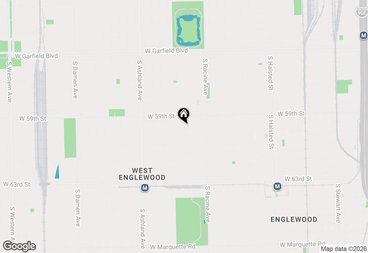 Map of 5939 S Ada Street, Chicago, IL 60636