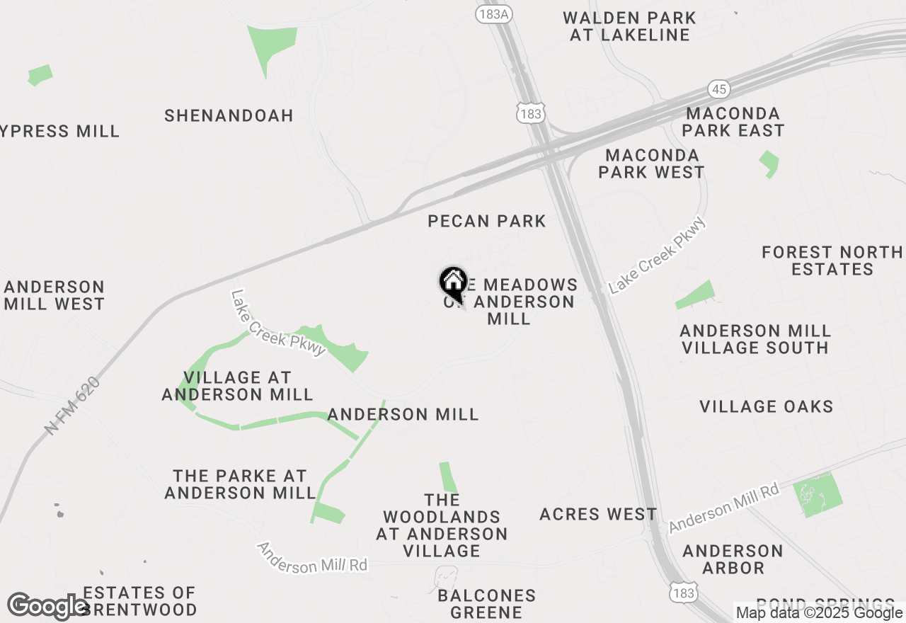 Map of 10616 Mellow Mdws #17A, Austin, TX 78750