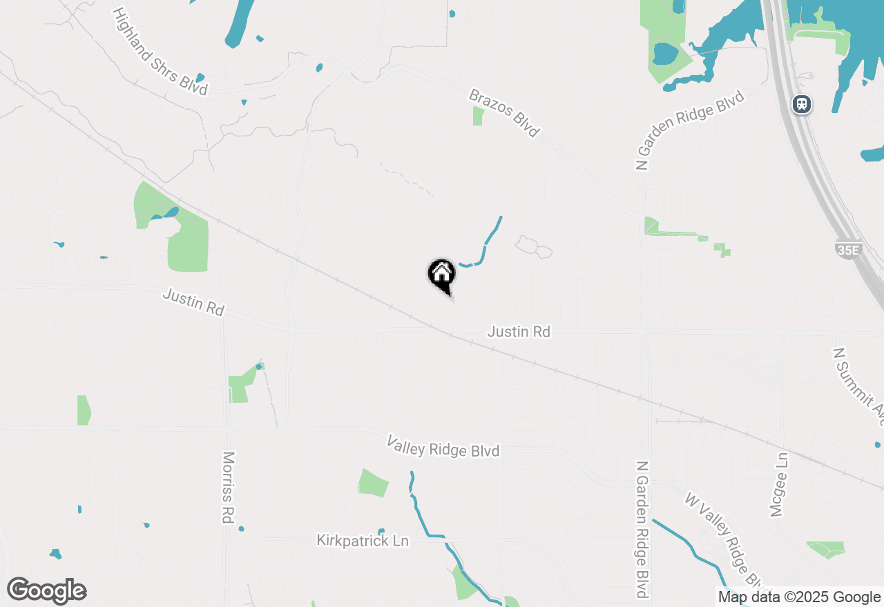 Map of 622 Meadowcrest Drive, Highland Village, TX 75077